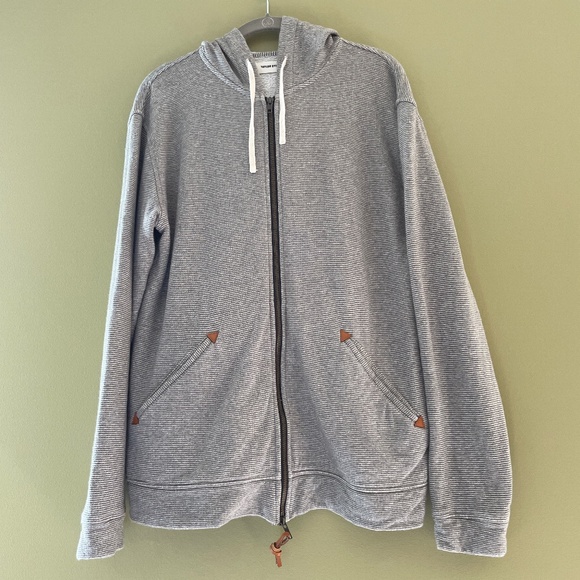 Tayler Stitch Apres Mens Hoodie 42 Large Full Zip Organic Cotton Jacket Outdoor